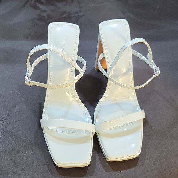 BRAND NEW FOREVER 21 SQUARE TOE BLOCK HEEL SANDAL G1 - Picture 2 of 15